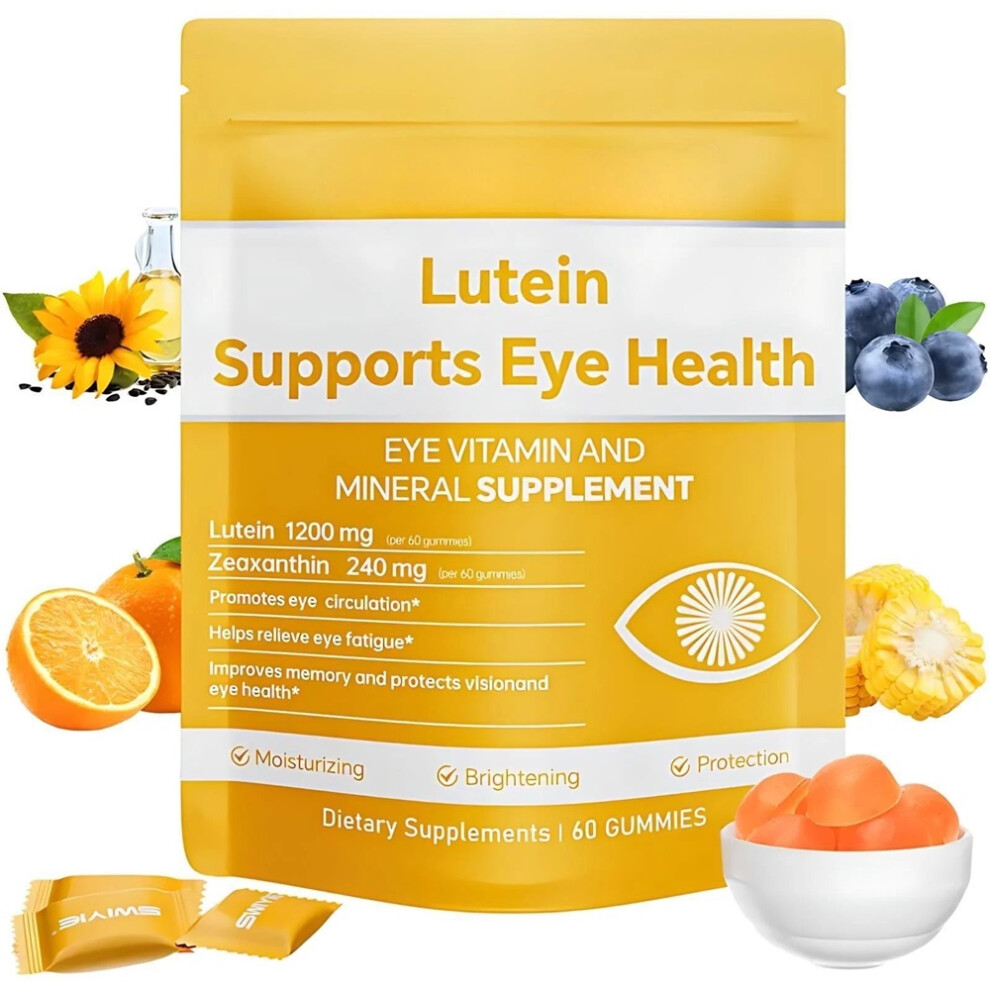 (1 PC) Lutein Gummies - Eye Health Support with Lutein & Zeaxanthin, 60 Gums