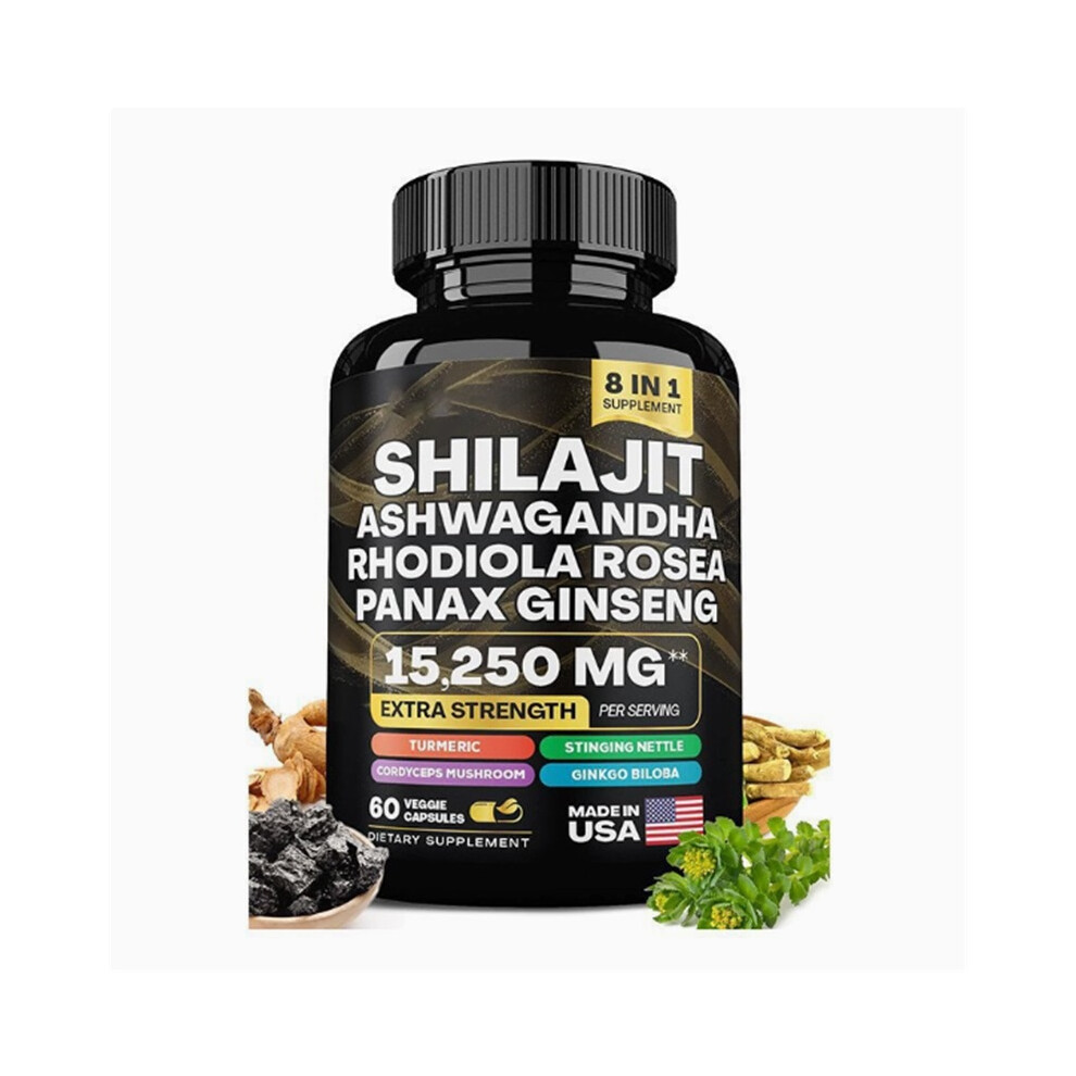 Shilajit Multivitamin (Turmeric, Ginger, Cordyceps Mushrooms)60 cap