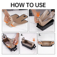 4er-Pack Silikon-Backformeneinlagen, Wiederverwendbar und Antihaftbeschichtet, Passend für Kastenformen mit Den Maßen 9,5 X 5 und 10 X 5 Zoll