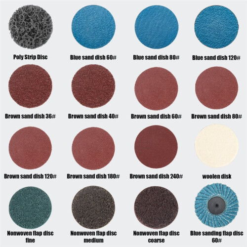 70Pcs/Set 2"R-Type Quick Change Disc 50mm Sanding Disc Roll Lock Conditioning Disc for Metal Rust Removal 2