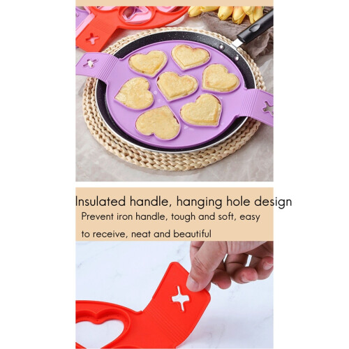 Flip Cooker Fried Egg Pancake Maker Form Egg Shaper Omelett Nonstick Cooking Tool Pan Flip Eggs Form 2
