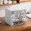 Desktop Storage Box Can Be Superimposed Drawer Type Dust-Proof Rack, Desk, Stationery and Sundries Sorting Box,White A 5