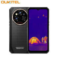 (Black) OUKITEL WP55 Ultra Rugged Phone - Thermal Imaging 5G MTK 7025,11000mAh,512GB,6.6"Android15 Mobile,Black/Grey