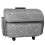 XL 4 Wheel Collapsible Deluxe Rolling Sewing Machine Storage Case, Grey & White 1
