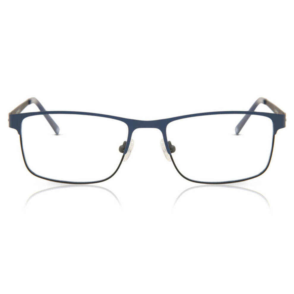 Smartbuy Collection Blue Full Rim Rectangle Edstone M3b Men Eyeglasses