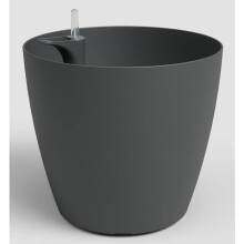 Blumentopf San Remo SWS 30 MA - Kunststoff - Anthrazit - Ø30,5 x H27 cm - 14,5 L - Innen/Außen - ARTEVASI