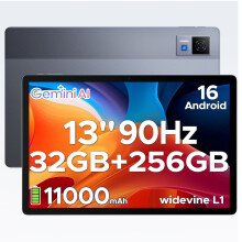 (GRAY) DOOGEE U13 Android 16 Tablets, FHD+ 13 Inch Tablet, 32GB+256GB/2TB, Octa-Core Android Tablets, Gemini AI, 11000mAh, 90 Hz Gaming Tablet