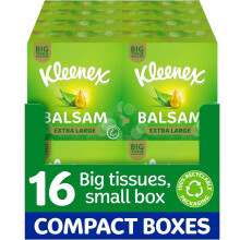 Kleenex Balsam Extra Large 16 Box Tissues AloeVera