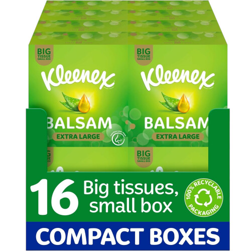 Kleenex Kleenex Balsam Extra Large 16 Box Tissues AloeVera