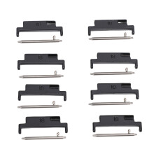 4 Paare Metall-Uhrenarmband-Adapter-Set 18-22mm schwarz
