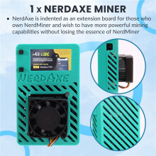 NerdAxe Bitaxe Miner 500Gh/S BM1366 ASIC Chip NerdMiner Lotterie Mining Miner Solo Lotterie BTC Miner AU STECKER