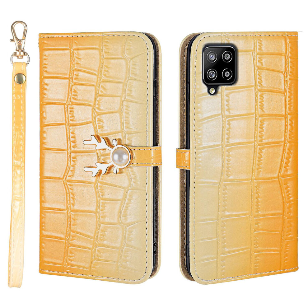Compatible Samsung Galaxy M32 Phone Case With Strap:gradient Yellow 4112112233699