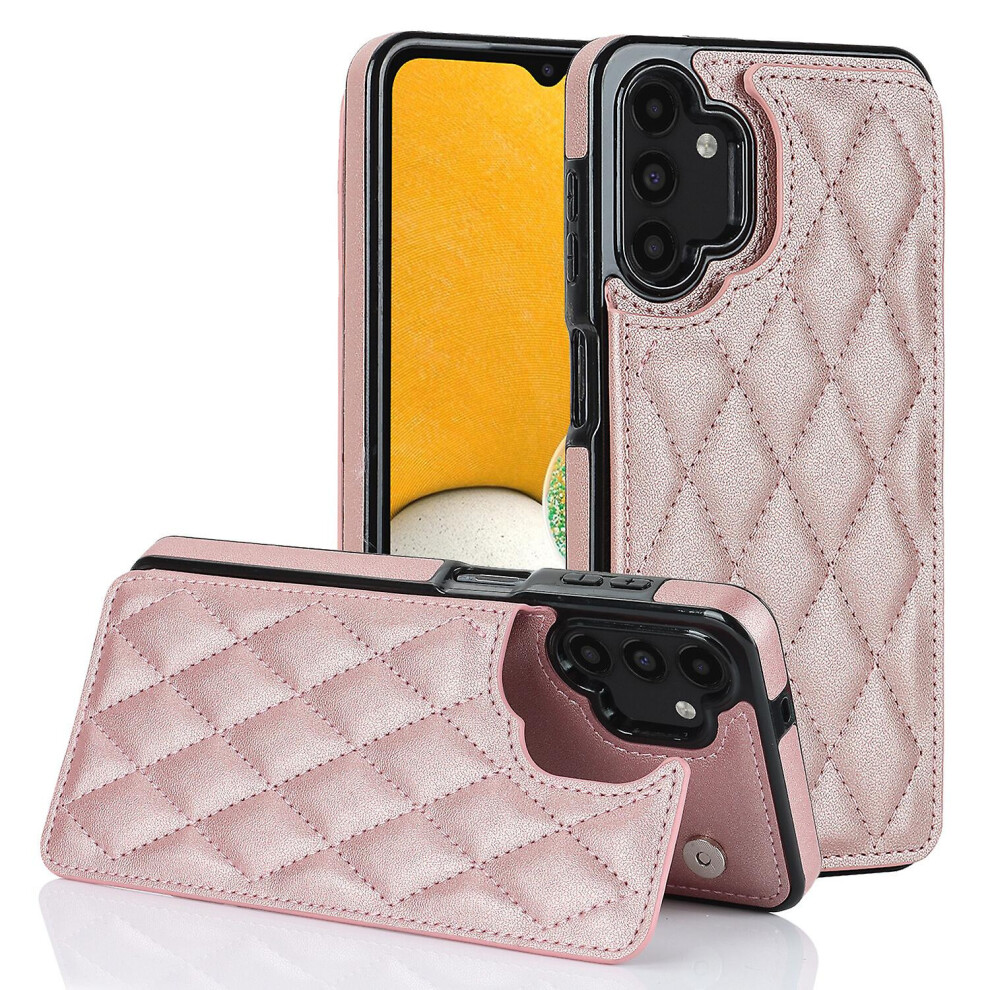 Samsung A13 4G 5G Case, Pu Leather Flip Cover Magnetic Closure Wallet Card Slots Stand Case:rose Gold 3225532135380