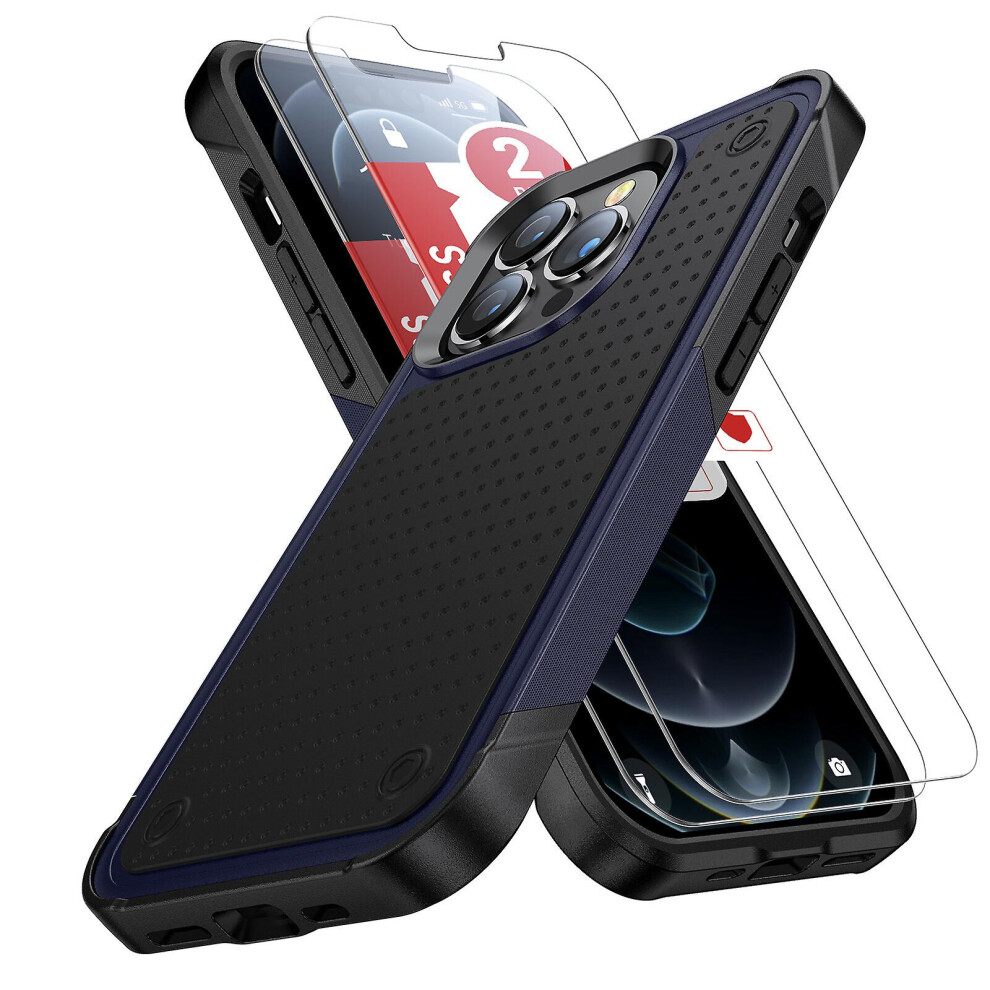 Fashion And Simple Phone Case Compatible Iphone 13 Pro:black And Blue 3225532135533