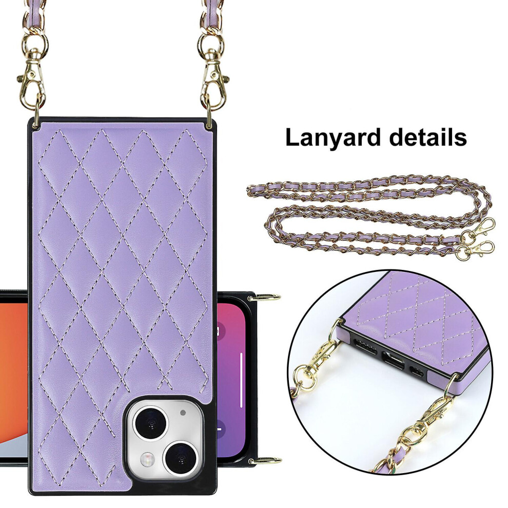 Cross Body Lanyard Cover Compatible Iphone 13 Case: Purple 3403292163489