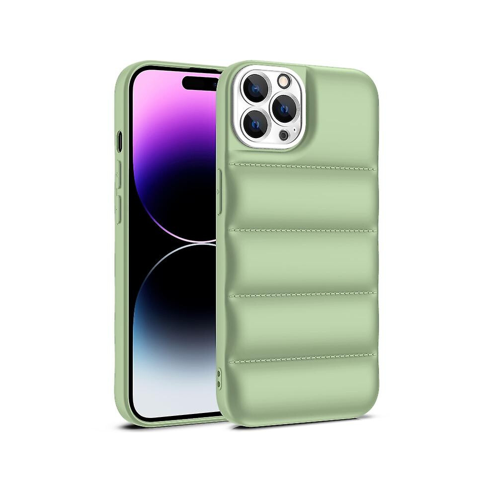 Compatible Iphone 15 Pro Max Eiderdown Airbag Shockproof Phone Case:army Green 6132027143553