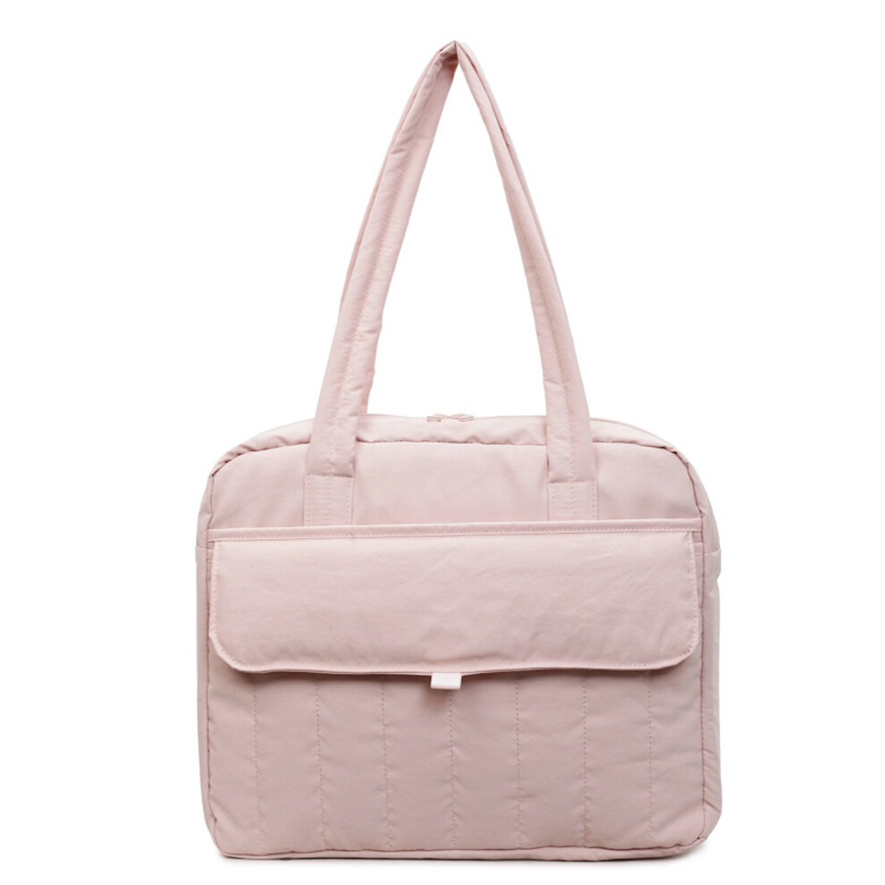 Multi Compartment Shoulder Bag For Laptop Practical Nylon- Pink 7754003855336