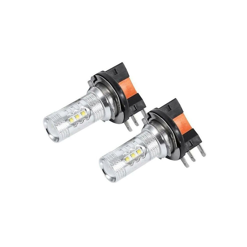 H15 Led Head Bulbs Conversion Kit - Super Bright 80W Cool Fog Replacement - 2-Pack White/Light 6485316942987