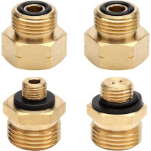 4-Delars Adapterset för Gasflaskor, Gasadapter för Gasflaskor, Euroadapter för Gasflaskor, för Påfyllning Av Tyska Gasflaskor