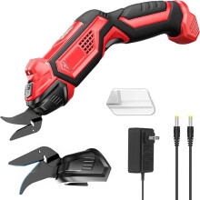 Electric Scissors with 2 Blades, 4.2V Cordless Fabric Shears Rechargeable Cloth Cutter, Power Shears for Sewing US Plug