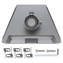 Outdoor Pipe Adapter with Roof Bracket and Base,Suitable for Poles with Diameters, for Antenna Mounting