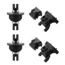 2 Set Versnellingsbak Versnellingsbak en Differentieel EA1049 EA1057 voor JLB Racing CHEETAH 11101 21101 J3 Speed 1/10 RC Auto Onderdelen
