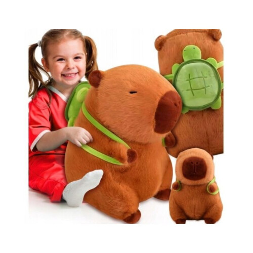 CAPYBARA PLUSH MASCOT 50CM BACKPACK SOFT TURTLE TOY