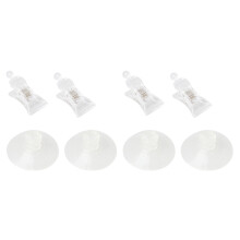 4 PCS 47mm Clear Plastic Wall Suction Cup Clip Clamp