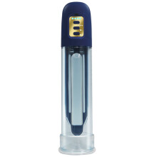 Pompe à vide électrique automatique haut de gamme pour hommes - Entraîneur de croissance rechargeable par USB, bleu marine
