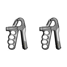 Renforcement de Poignée de Comptage Électronique Réglable pour Hommes Femmes Adultes Récupération Musculaire Fitness Gris