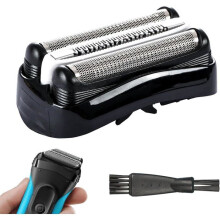 Replacement Part Series 3 32B, Replacement Shaver Head for Braun, with Dual Ended Brush, Compatible with Braun Series 3