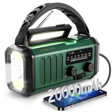Prenosné vintage rádio - batériové vysoko citlivé AM FM SW rádio s ergonomickou rukoväťou