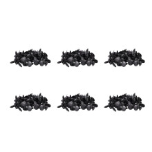 5 x 5 mm Trou Dia Noir En Plastique Rivets Fixation Pousser Clips 288 Pcs