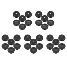 30 Pcs Solar Lights Replacement Top 7 Lumens Solar Lantern Parts LED Solar Panel Lantern Lid Lights for Outdoor Hanging