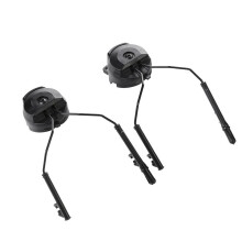 Helmet Fast Rail Mounts Headset Rail Adapter Headset Holder Set Casque Rail Suspension Support Casque Accessoires-Noir