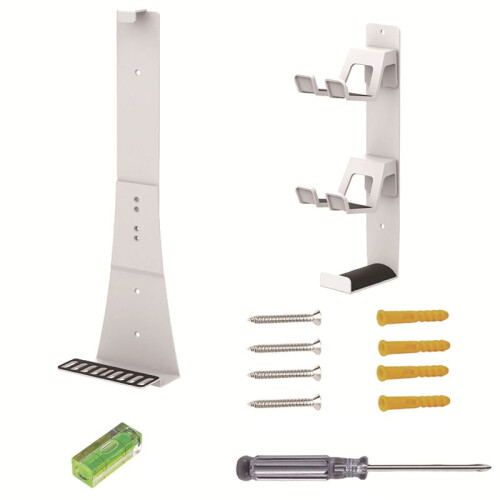 Supporto Universale da Parete per PS5 / Sim/Pro, Supporto per Controller e Cuffie da Gioco In Ferro, Bianco