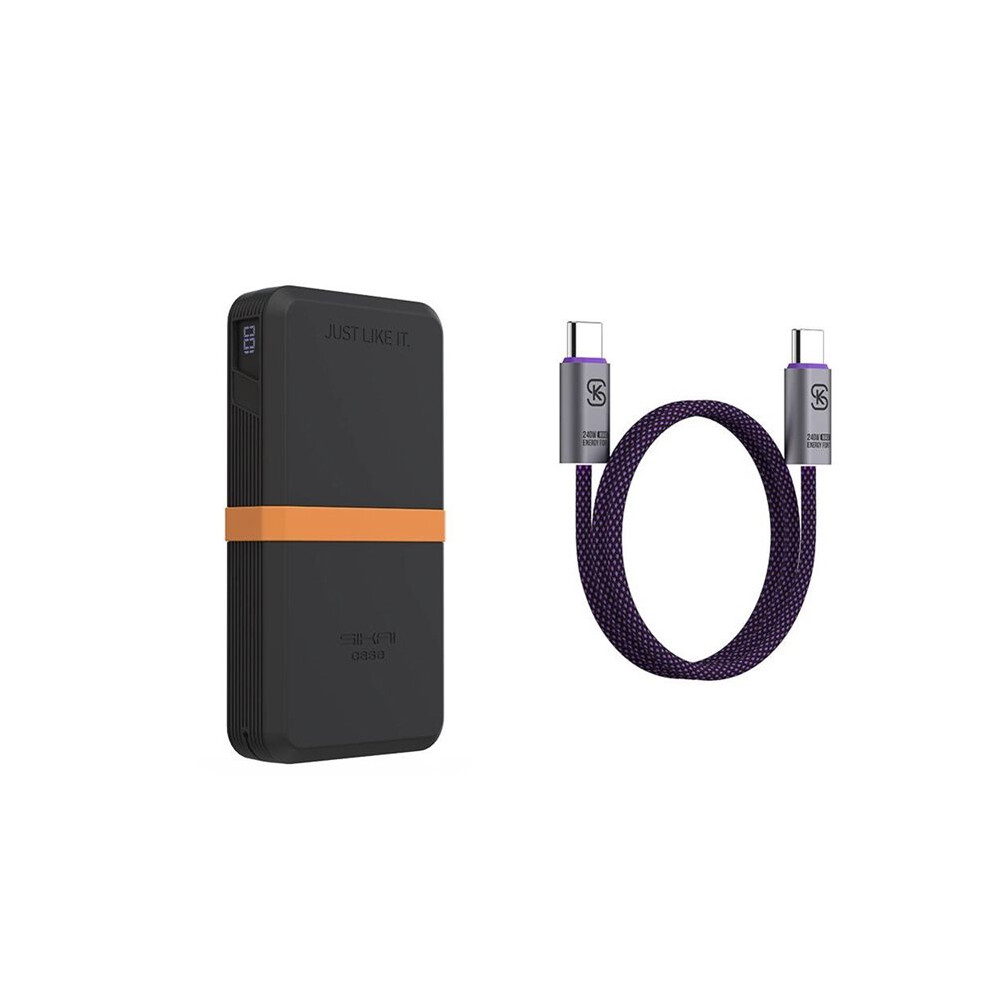 Photos - Case SIKAI  for UGREEN 145W 25000mAh PowerBank Anti-Slip Shockproof Cover with Cable Full Port Access Button Protection Black