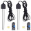 2 Sets Resistive Soil Moisture Meter with Corrosion Resistant Probe, Digital Analog Signal Output 1