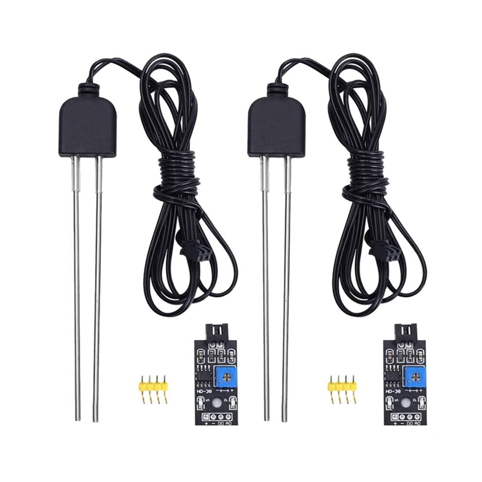 2 Sets Resistive Soil Moisture Meter With Corrosion Resistant Probe, Digital Analog Signal Output 6033113210275