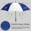 Lyle & Scott 62" Double Canopy Umbrella 4