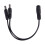 5.5x2.1mm 1 to 2 M/F  Power Splitter Cable for Security CCTV Camera 5