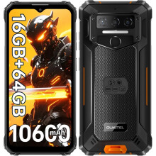 (Orange) WP23S Rugged Phone 10600mAh Battery, 64GB ROM Cell Phone, 6.52'',  Android 15 Phones, Black/Green/Orange