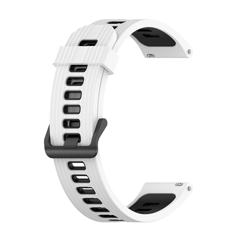 (White Black) 22Mm Two-Tone Striped Silicone Watch Band Watch Strap For Huawei Gt3 Se White,Black 688249443989