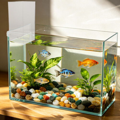Acrylic Suspended Fish Tank with Water Level Maintenance System 2