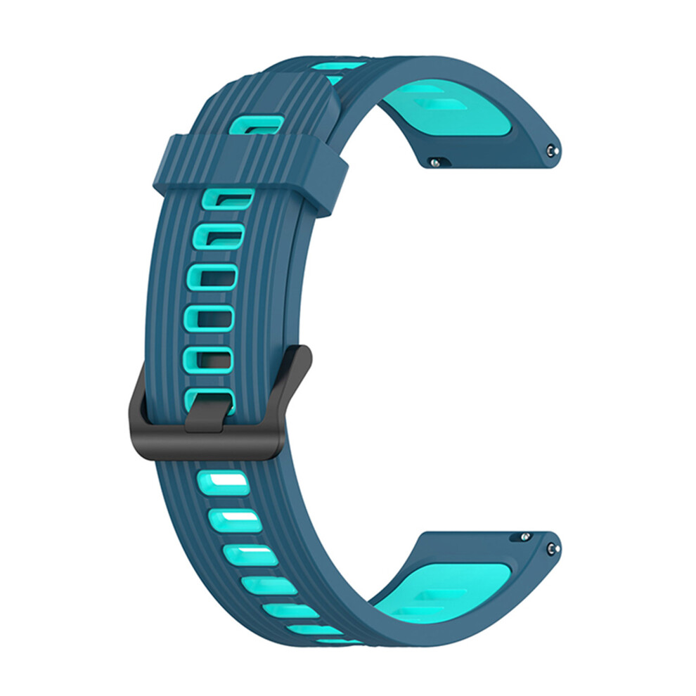 ( Duck) 22Mm Two-Tone Striped Silicone Watch Band Watch Strap For Huawei Gt3 Se Blue 688249443910