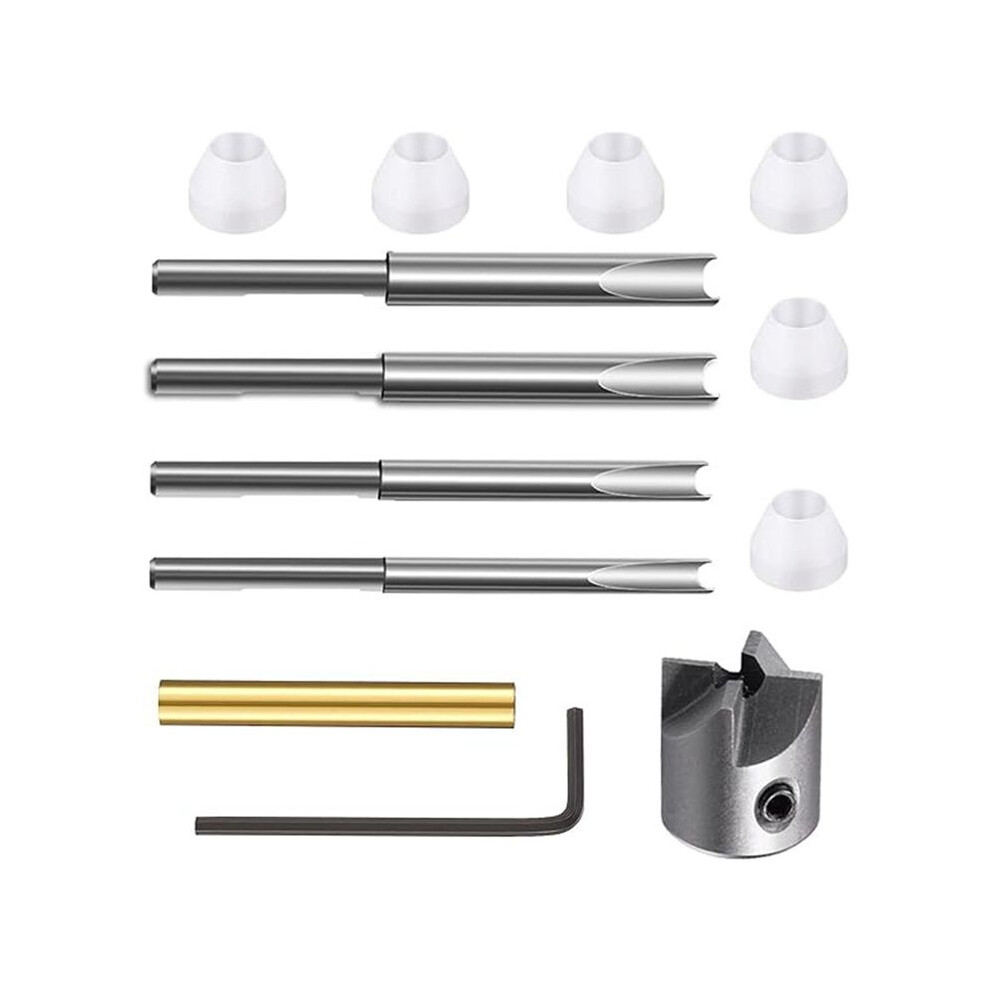 Woodworking Pen Trimmer Kit, Trimming System With Carbon Steel Cutter Shafts, Trimmer Set,For Pen Kit Preparation 4713623866682