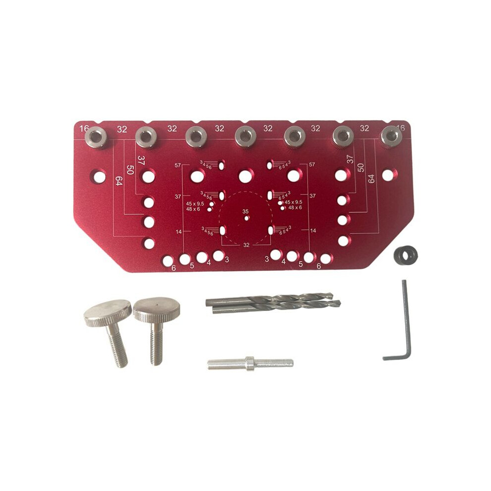 Shelf Pin Jig And Hinge Jig Two-In-One Self-Contained Clamping Aluminum Alloy Shelf Pin Drilling Jig For Furniture 6032698524197