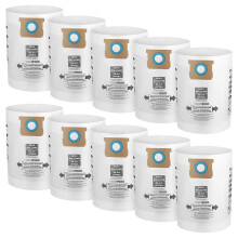 Paquet de 10 Sacs Filtrants de Collecte VF2005 pour Shop-Vac 9066200 10-14 Gallons Type F + Type I, Remplacer les PièCes 90662 et 90672