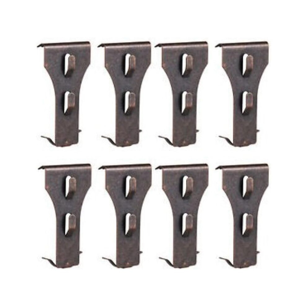 8 Brick Clips For Hanging Brick Hooks Brick Clips For 2-1/4In To 2-3/8In Tall Bricks Metal Brick Hook Spring Steel Clips 6031271080730