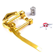 Guitarra Tremolo Vibrato Bridge Tailpiece Archtop CompatíVel com SG ES335 LP Guitarra EléTrica Universal (Ouro)